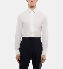 Chemise col courbe en twill de coton Fursac