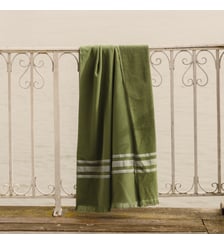 Fouta éponge en coton, ESPRIT FOUTA Blanc Cerise