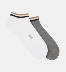 Chaussettes basses en coton signature BOSS