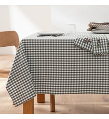 Nappe carreaux coton lavé tissé teint Bethany La Redoute Interieurs