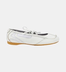 D-Mile-Ballerines à lacets en cuir et mesh Diesel