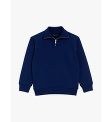 sweat Zip noir en molleton Agnès b.