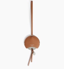 Miroir charms en cuir grainé Le Tanneur
