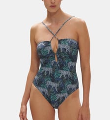 Maillot de bain 1 pièce sans armature - Imprimé Jungle Night Simone Pérèle
