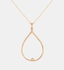 Collier chaîne Envolée en Plaqué Or avec diamant blanc La Garçonne Diamant