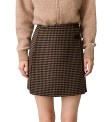 Jupe portefeuille carreaux Claudie Pierlot