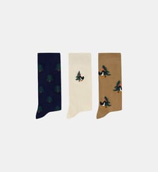 Chaussettes x3 hauteur mi-mollet Faguo