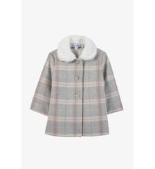 Manteau -  moyen laine carreaux Tartine Et Chocolat