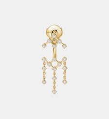 Gypsy boucle d'oreille unique détachable en or rose Djula