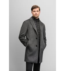 Manteau en laine et polyester avec parement amovible regular Deus Digel