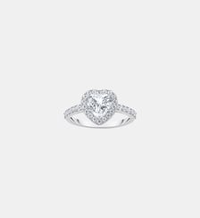Bague halo avec zircon en forme de cœur Thomas Sabo