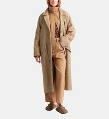 Manteau london en natte laine bouclé Momonì