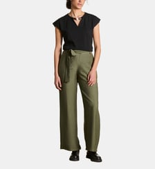 Pantalon droit fluide ceinturé La Fée Maraboutée