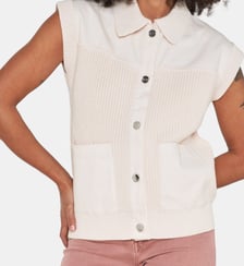 Gilet Soan sans manche bi-matière  Maison 123