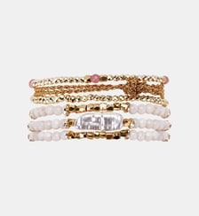 Bracelet réglable multirangs de perles TOTAIME Hipanema
