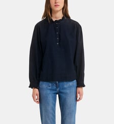 Blouse en velours côtelé à volants - LORRAINE Pablo