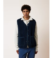 Veste en velours côtelé et sherpa Faguo