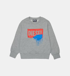 Sweat-shirt à col rond avec logo Diesel Kids