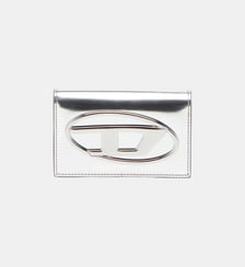 Porte-cartes en cuir métallisé Diesel