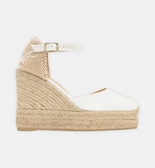 Espadrilles compensées à bride cheville et talon tressé CAROL Castaner
