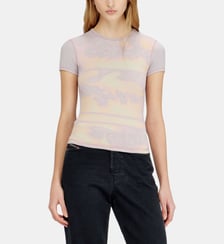 Haut slim en jersey avec imprimé graphique Diesel
