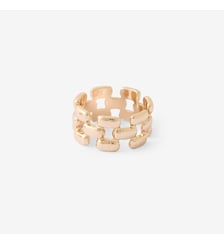Bague à maillons doré Balaboosté