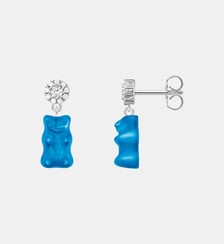 Clous d'oreilles Ours d'or bleu Thomas Sabo
