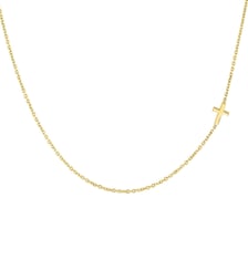 Chaîne en or jaune 9K avec croix Aristocrazy
