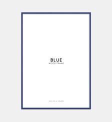 Cadre en bois bleu en acrylique Poster & Frame