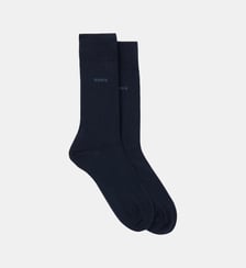 Lot de 2 paires de chaussettes mi-mollet en coton mélangé BOSS