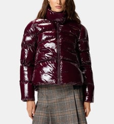 Doudoune caban en nylon cristal Pinko