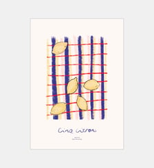 Poster   Cinq Citrons - The Poster Club x Nynne Rosenvinge Poster & Frame