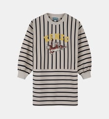 Robe rayée à manches longues Kenzo Kids