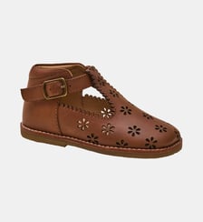 Salomés perforées en cuir Cyrillus