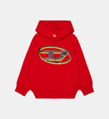 Sweat à capuche avec logo Diesel Kids
