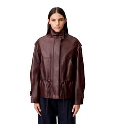 Blouson coupe large cuir Claudie Pierlot