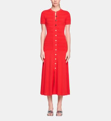 Robe longue en maille Sandro