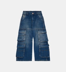 Jean cargo coupe décontractée avec poches - D-Argjx Cargo Diesel Kids