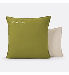 Taie d'oreiller personnalisée coton lavé La Redoute Interieurs
