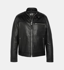Blouson motard, cuir d'agneau Schott