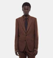 Veste de costume ajustée en flanelle Fursac