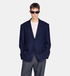 Veste oversize en laine vierge Sandro