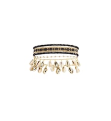 Bracelet manchette multiliens avec coquillages SAMOA Hipanema