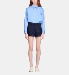 Short en coton brodé Sandro