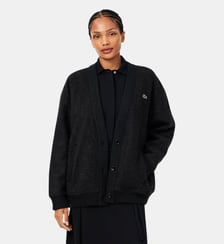Cardigan maille bouillie oversize Lacoste