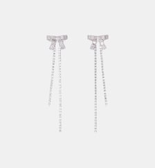 Boucles d'oreilles nœud à strass Maje