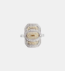Bague My Way - Or Blanc, Or Jaune & Diamants Statement