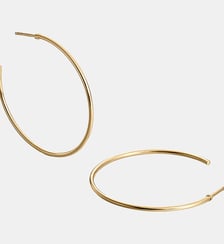 Grandes boucles d’oreilles en anneau en argent 925 dorées 18K Aristocrazy