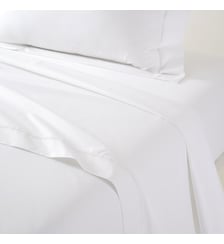 Drap plat en percale de coton Yves Delorme