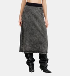 Jupe en coton polaire avec bandes latérales Diesel